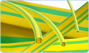 Желто-зеленая термоусаживаемая трубка ТУТ нг